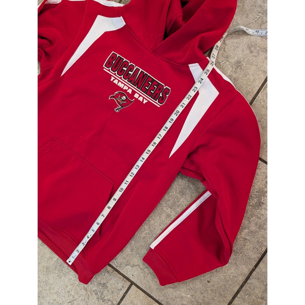 Tampa Bay Buccaneers Hoodie Youth XL 16 18 Red NFL Team Apparel Pullover - Picture 12 of 12